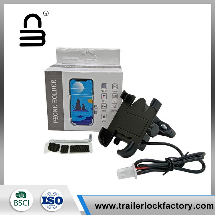 حامل هاتف دراجة نارية مع شاحن USB